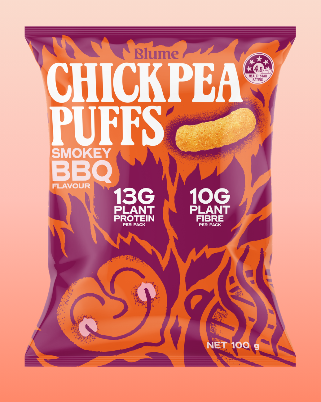 Blume Smokey BBQ Chickpea Puffs 5-pack