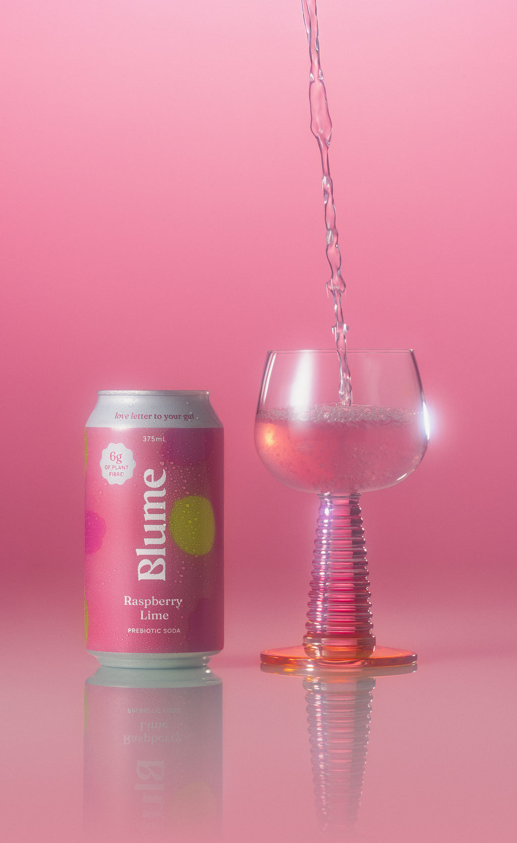 Raspberry Lime Prebiotic Soda 12-pack