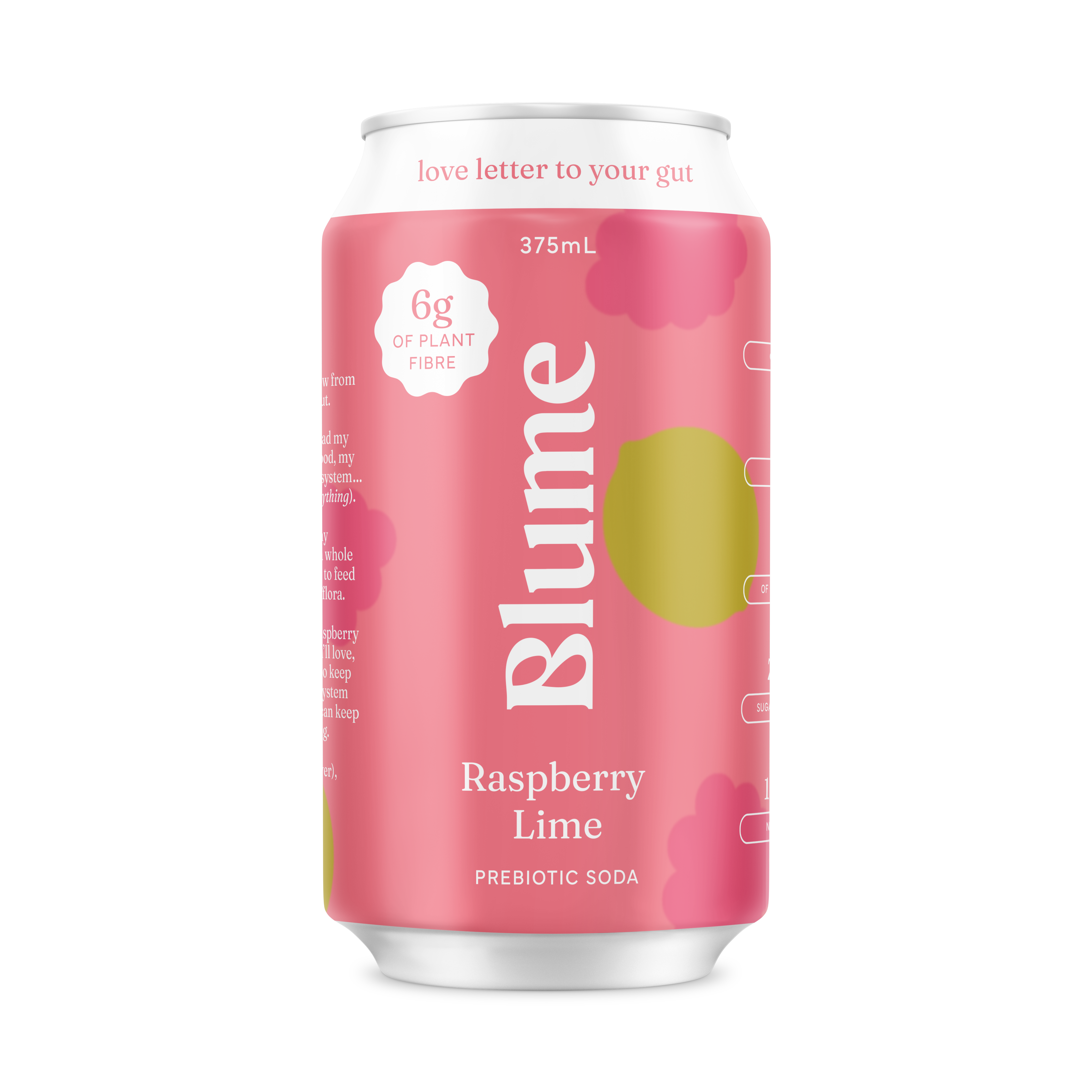 Raspberry Lime Prebiotic Soda 12-pack