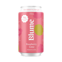 Raspberry Lime Prebiotic Soda 12-pack