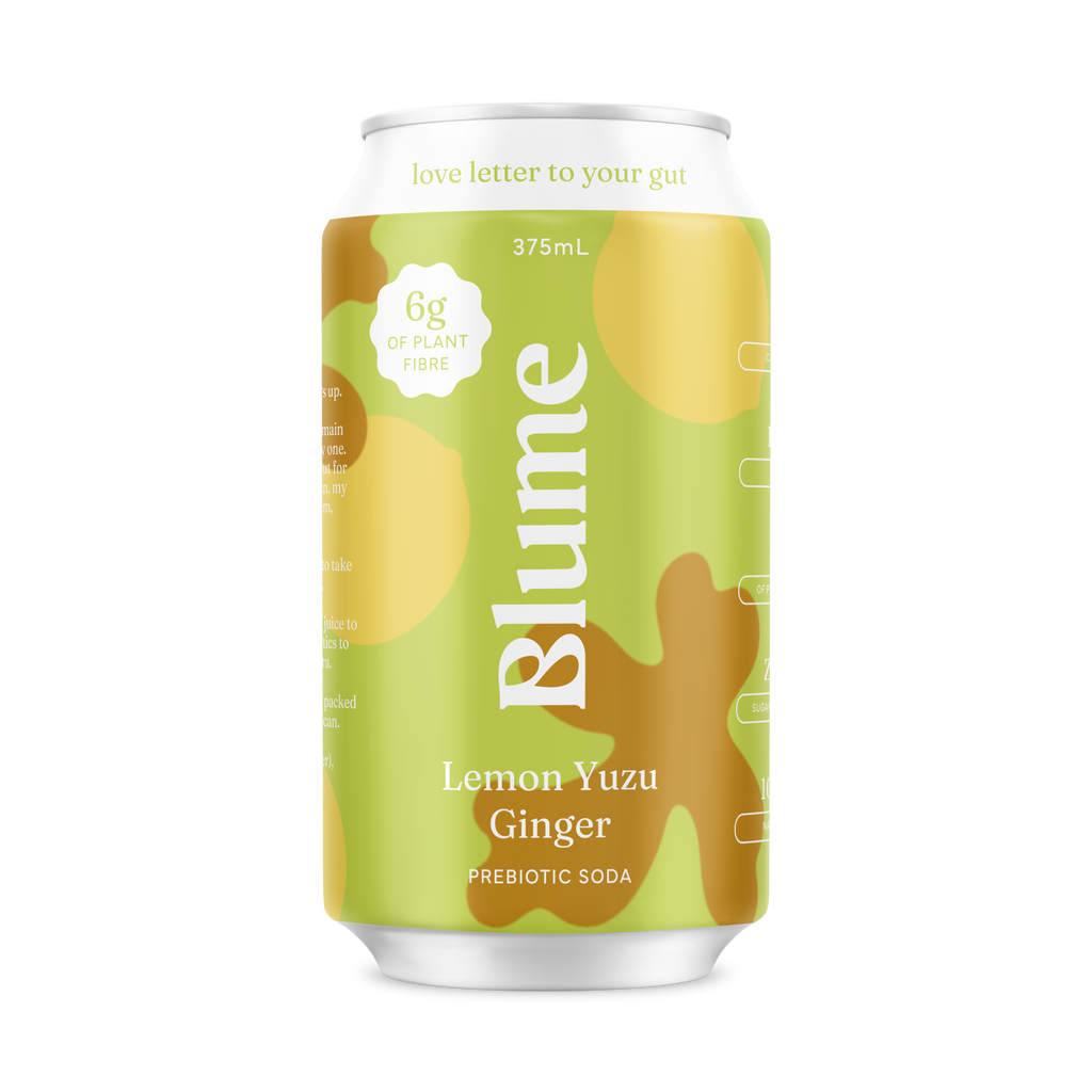 Lemon Yuzu Ginger Prebiotic Soda 12-pack